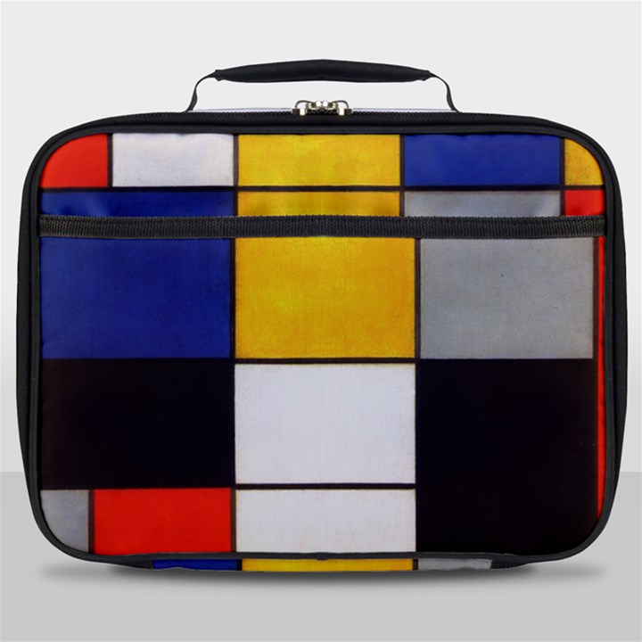 Composition A By Piet Mondrian Full Print Lunch Bag