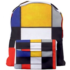 Composition A By Piet Mondrian Giant Full Print Backpack by maximumstreetcouture