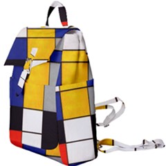 Composition A By Piet Mondrian Buckle Everyday Backpack by maximumstreetcouture