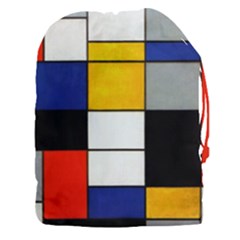 Composition A By Piet Mondrian Drawstring Pouch (3xl)