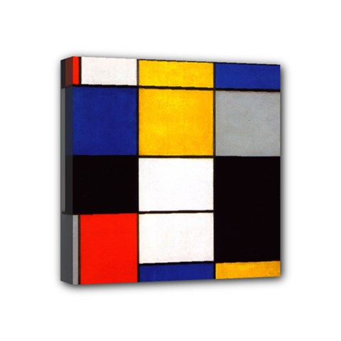 Composition A By Piet Mondrian Mini Canvas 4  X 4  (stretched) by maximumstreetcouture