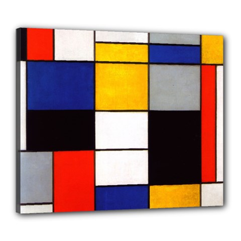 Composition A By Piet Mondrian Canvas 24  X 20  (stretched) by maximumstreetcouture