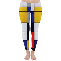 Composition A By Piet Mondrian Classic Winter Leggings