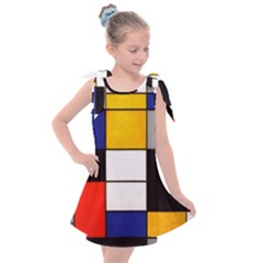 Composition A By Piet Mondrian Kids  Tie Up Tunic Dress by maximumstreetcouture