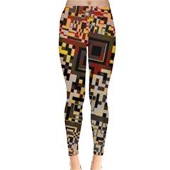 Root Humanity Bar And Qr Code Combo In Brown Leggings  by WetdryvacsLair