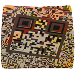 Root Humanity Bar And Qr Code Flash Orange And Purple Seat Cushion by WetdryvacsLair