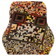 Root Humanity Bar And Qr Code Flash Orange And Purple Car Seat Back Cushion  by WetdryvacsLair