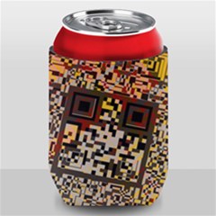 Root Humanity Bar And Qr Code Flash Orange And Purple Can Holder by WetdryvacsLair