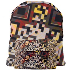 Root Humanity Bar And Qr Code Flash Orange And Purple Giant Full Print Backpack by WetdryvacsLair