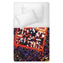 Root Humanity Bar And Qr Code in Flash Orange and Purple Duvet Cover (Single Size) View1