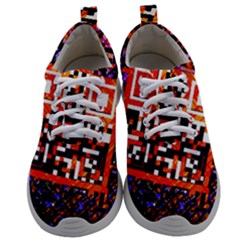 Root Humanity Bar And Qr Code In Flash Orange And Purple Mens Athletic Shoes by WetdryvacsLair