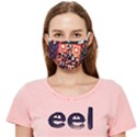 Root Humanity Bar And Qr Code in Flash Orange and Purple Cloth Face Mask (Adult) View1