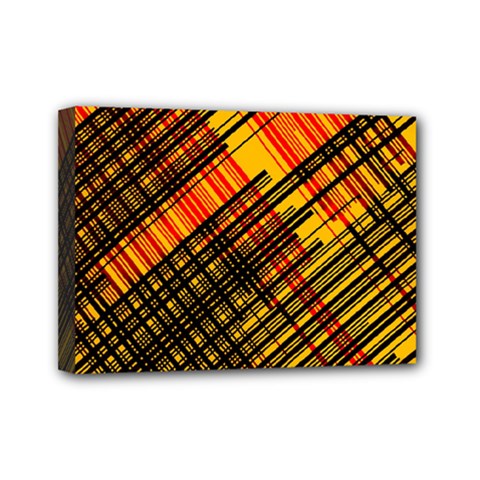 Root Humanity Orange Yellow And Black Mini Canvas 7  X 5  (stretched) by WetdryvacsLair