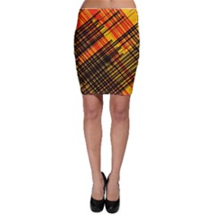 Root Humanity Orange Yellow And Black Bodycon Skirt by WetdryvacsLair