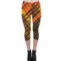 Root Humanity Orange Yellow and Black Capri Leggings  View1