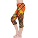 Root Humanity Orange Yellow and Black Capri Leggings  View3