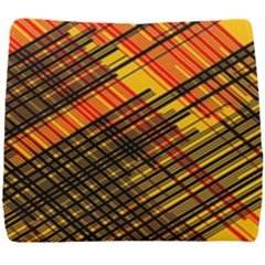 Root Humanity Orange Yellow And Black Seat Cushion by WetdryvacsLair