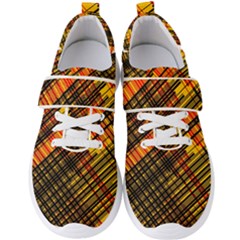 Root Humanity Orange Yellow And Black Men s Velcro Strap Shoes by WetdryvacsLair