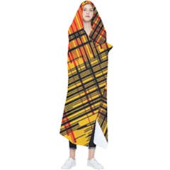 Root Humanity Orange Yellow And Black Wearable Blanket by WetdryvacsLair