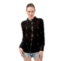 Sequence Card Collection Long Sleeve Chiffon Shirt View1