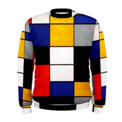 Composition A By Piet Mondrian Men s Sweatshirt