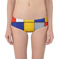 Composition A By Piet Mondrian Classic Bikini Bottoms by maximumstreetcouture