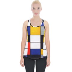 Composition A By Piet Mondrian Piece Up Tank Top