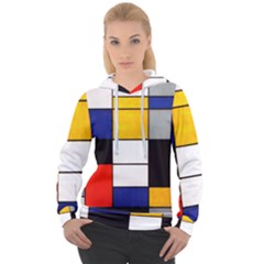 Composition A By Piet Mondrian Women s Overhead Hoodie