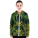 Root Humanity Bar And Qr Code Green and Yellow Doom Women s Zipper Hoodie View1