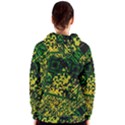 Root Humanity Bar And Qr Code Green and Yellow Doom Women s Zipper Hoodie View2