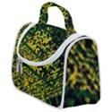 Root Humanity Bar And Qr Code Green and Yellow Doom Satchel Handbag View1