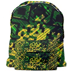 Root Humanity Bar And Qr Code Green And Yellow Doom Giant Full Print Backpack by WetdryvacsLair