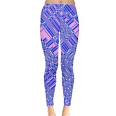 Root Humanity Barcode Purple Pink And Galuboi Leggings  by WetdryvacsLair