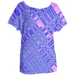 Root Humanity Barcode Purple Pink And Galuboi Women s Oversized Tee by WetdryvacsLair