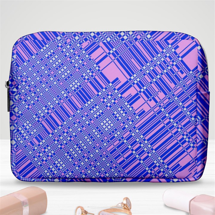 Root Humanity Barcode Purple Pink and Galuboi Make Up Pouch (Large)