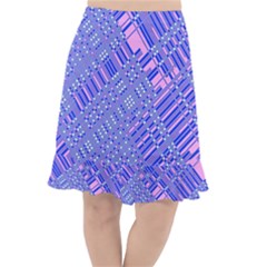 Root Humanity Barcode Purple Pink And Galuboi Fishtail Chiffon Skirt by WetdryvacsLair