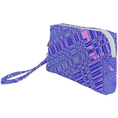 Root Humanity Barcode Purple Pink And Galuboi Wristlet Pouch Bag (small) by WetdryvacsLair