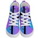 Vaporwave Wires And Transformer Kids  Hi-Top Skate Sneakers View1