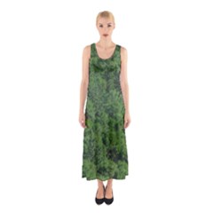 Leafy Forest Landscape Photo Sleeveless Maxi Dress by dflcprintsclothing