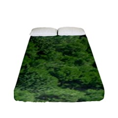 Leafy Forest Landscape Photo Fitted Sheet (full/ Double Size) by dflcprintsclothing