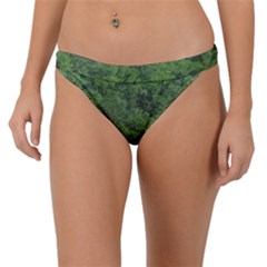 Leafy Forest Landscape Photo Band Bikini Bottom by dflcprintsclothing