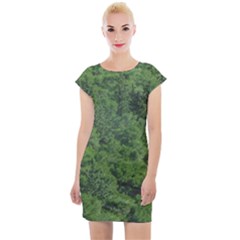 Leafy Forest Landscape Photo Cap Sleeve Bodycon Dress by dflcprintsclothing