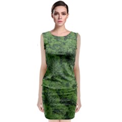 Leafy Forest Landscape Photo Classic Sleeveless Midi Dress by dflcprintsclothing