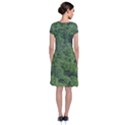 Leafy Forest Landscape Photo Short Sleeve Front Wrap Dress View2