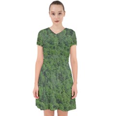 Leafy Forest Landscape Photo Adorable In Chiffon Dress by dflcprintsclothing