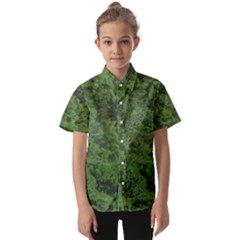 Leafy Forest Landscape Photo Kids  Short Sleeve Shirt by dflcprintsclothing