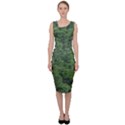 Leafy Forest Landscape Photo Sleeveless Pencil Dress View1