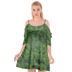 Leafy Forest Landscape Photo Cutout Spaghetti Strap Chiffon Dress