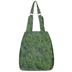 Leafy Forest Landscape Photo Center Zip Backpack