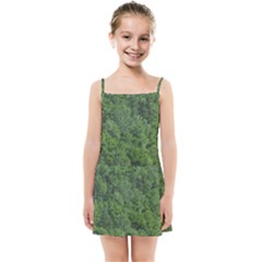 Leafy Forest Landscape Photo Kids  Summer Sun Dress by dflcprintsclothing